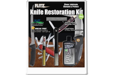 Image of Flitz Knife Restoration Kit, Clean, Sharpen, Oil, KR 41511