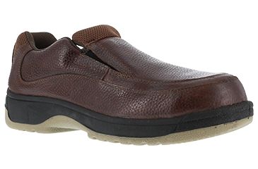 Image of Florsheim Womens Lucky Eurocasual Slip On Steel Toe Shoes, Brown, 10.5 FS245-BROWN-10.5-WOMENS-EEE
