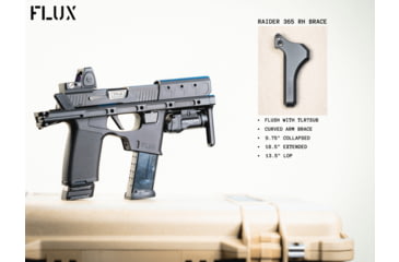 Image of FLUX DEFENSE Raider 365 Fixed Stabilizing Brace Endplate - Right Hand