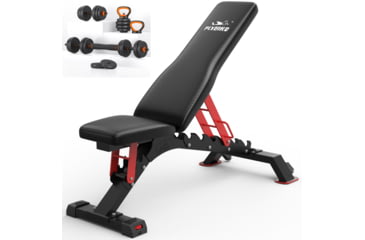 Image of Flybird Fitness Bundle Eco-Friendly Weight SetDumbbells, Kettlebells, etc.&amp; Flybird Pro Weight Bench 41B35925, Pro Weight Bench+50 LBS, FBFEDDB50LB+FLYBIRDUWB