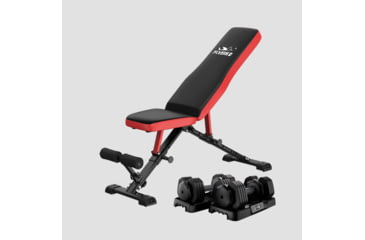 Image of Flybird Fitness Exercise Machine &amp; Equipment Sets BED8A0FE, Bench+25LB Dumbbells1 Pair, NSKFBDB25LB*2+FLYBIRDWB299