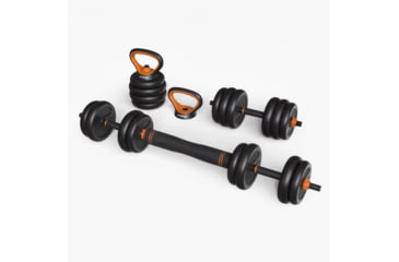 Image of Flybird Fitness FLYBIRD 4 in 1 Adjustable Dumbbell Kettlebell Weight Set 5D4ADF88, 50lbs, FBFEDDB50LB