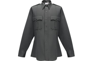 Image of Flying Cross Command Public Safety Long Sleeve Shirt w/ Zipper - Men's, Black, 18.5in Neck, 34/35in Sleeve, 34W78Z101853435