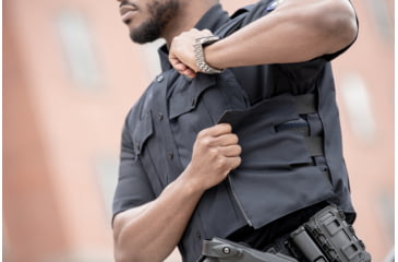 Image of Flying Cross Exodefender Vest Cover, Lapd Navy - FC2010VC86LARGESHORT