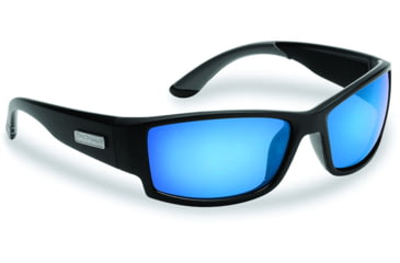 Image of Flying Fisherman 7717BSB Razor Matte Black Blue Mirror Sunglasses, 7717BSB