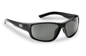 Image of Flying Fisherman 7822BS Teaser Polarized Sunglasses, Matte Black Frame, Smoke Lens, 7822BS