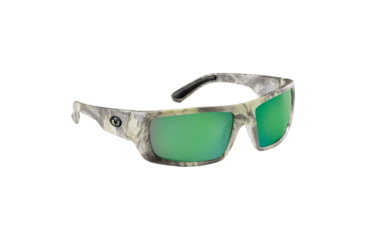 Image of Flying Fisherman 7861CAG Sargasso Sunglasses Matte Camo Frame Amber-Green Mirror Lens, AcuTint Polarized Lens System, 7861CAG