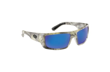Image of Flying Fisherman 7861CSB Sargasso Sunglasses Matte Camo Frame Smoke-Blue Mirror Lens, AcuTint Polarized Lens System, 7861CSB