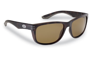 Image of Flying Fisherman 7873TA Double Header Polarized Sunglasses, Matte Tortoise Frame, Amber Lens, 7873TA