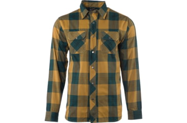 Image of FlyLow Handlebar Tech Flannel - Men's-Maize/Trawler/Black-Large