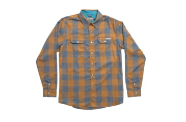 Image of FlyLow Handlebar Tech Flannel - Men's-Night/Sepia Plaid-Small