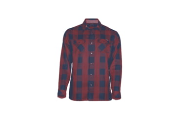 Image of Handlebar Tech Flannel - Mens -Redwood/Night Plaid-Large