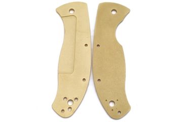 Image of Flytanium Brass Scales for Spyderco Tenacious, Antique Stonewash, FLY-0288