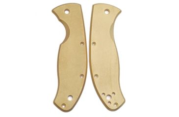 Image of Flytanium Brass Scales for Spyderco Tenacious, Antique Stonewash, FLY-0288