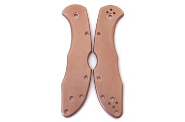Image of Flytanium Copper Scales for Spyderco Delica, Stonewash, FLY-0364