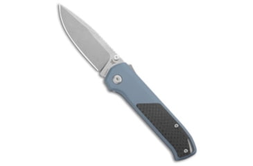 Image of Flytanium Flytanium Arcade Shark-Lock Knife Blue Aluminum w/Carbon Fiber 3.2" Stonewash, Black/Blue, CPM S35VN, adult, BHQ-195855