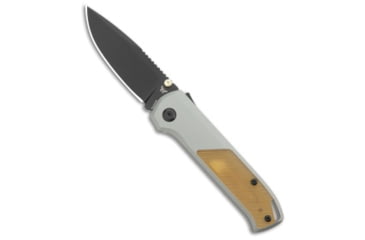 Image of Flytanium Flytanium Arcade Shark-Lock Knife Gray Aluminum W/Ultem 3.2" Black, Gray/Yellow, CPM S35VN, adult, BHQ-195859