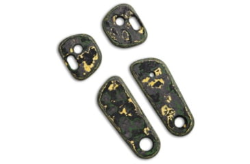 Image of Flytanium CF Scales for James Brand Redstone Knife, Black/Green/Yellow, One Size, BHQ-205352