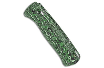Image of Flytanium Crossfade CF Scales for Benchmade Bugout Knife, Matte, Black/Green, One Size, BHQ-205358