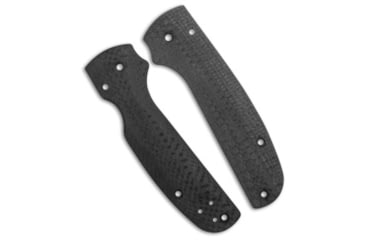 Image of Flytanium Custom Lotus Scales for Spyderco Shaman Knife, Black, 4.375 inch, BHQ-189511