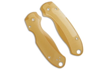 Image of Flytanium Custom Lotus Scales for Spyderco Para 3 Knife, Yellow, 4.25 inch, BHQ-192195
