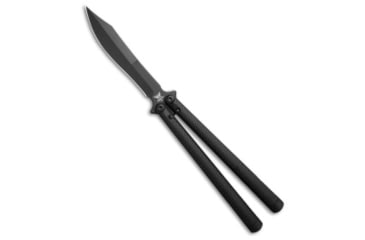 Image of Flytanium Flytanium + Eldon Talley Talisong Z Scimitar Balisong Black Al 4.5" Black, Black, AEB-L, adult, BHQ-189502