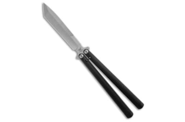 Image of Flytanium Flytanium + Eldon Talley Talisong Z Tanto Balisong Black Aluminum 4.5" SW, Black, AEB-L, adult, BHQ-187087