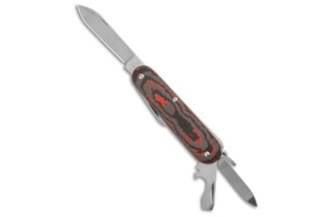 Image of Flytanium Flytanium Lava Flow Fat Carbon + Victorinox Cadet Knife, Black/Red, adult, BHQ-191832