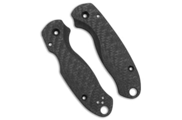 Image of Flytanium Lotus Scales for Spyderco Paramilitary 3 Knife, Standard, Black, 4.50 inch, BHQ-178018