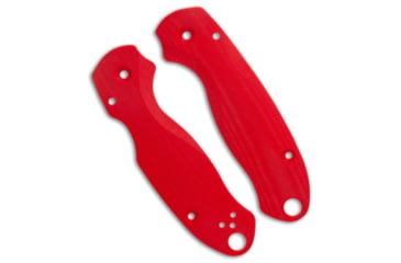 Image of Flytanium Flytanium Lotus Scales for Spyderco Para 3 Knife - Red G-10, Red, adult, BHQ-178404