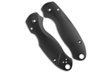 Image of Flytanium Lotus Titanium Scales for Spyderco Para 3 Knife, Black, 4.25 inch, BHQ-183581