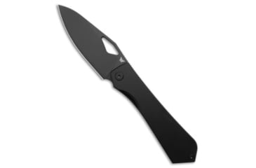 Image of Flytanium Flytanium Theory Frame Lock Knife Black Titanium 3.5" Black DLC, Black, CPM 20CV, adult, BHQ-227529
