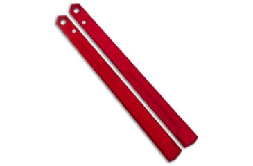 Image of Flytanium v1.5 Channel Aluminum Handles for Kershaw Lucha Balisong Knife, Red, 6.00 inch, BHQ-144291