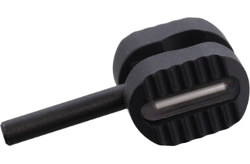 Image of Flytanium Manix 2 Tritium Titanium Ball Cage Lock, Blue Tritium Insert, Black Finish, FLY-1195BB