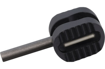 Image of Flytanium Manix 2 Tritium Titanium Ball Cage Lock, White Tritium Insert, Black Finish, FLY-1195BW