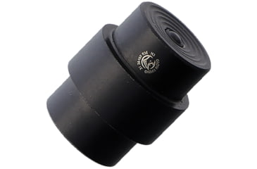 Image of Flytanium PM2 Tritium Titanium Lanyard Hole Stopper, White Tritium Insert, Black Finish, FLY-1194BW