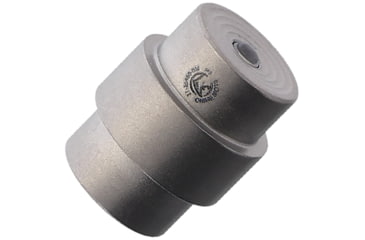 Image of Flytanium PM2 Tritium Titanium Lanyard Hole Stopper, White Tritium Insert, Stonewash Finish, FLY-1194SW