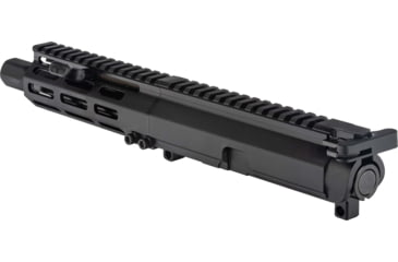 Image of FM Products Foxtrot Mike VFM-9 9mm Luger 7inch Upper Receiver, 5.75 inch Handguard, 1-10 Twist, 1/2x28 Threads, Micro Blast Diverter, Type III Hardcoat Anodized, Black, MIKE9U-DC-7LC