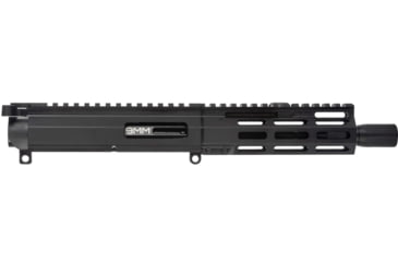 Image of FM Products Foxtrot Mike VFM-9 9mm Luger 7inch Upper Receiver, 5.75 inch Handguard, 1-10 Twist, 1/2x28 Threads, Micro Blast Diverter, Type III Hardcoat Anodized, Black, MIKE9U-DC-7LC