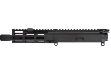 Image of FM Products Foxtrot Mike VFM-9 9mm Luger 7inch Upper Receiver, 5.75 inch Handguard, 1-10 Twist, 1/2x28 Threads, Micro Blast Diverter, Type III Hardcoat Anodized, Black, MIKE9U-DC-7LC