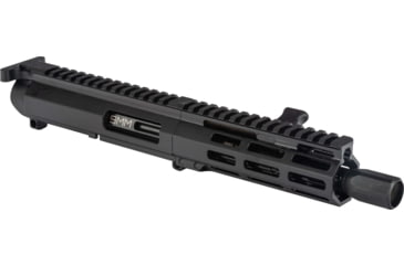 Image of FM Products Foxtrot Mike VFM-9 9mm Luger 7inch Upper Receiver, 5.75 inch Handguard, 1-10 Twist, 1/2x28 Threads, Micro Blast Diverter, Type III Hardcoat Anodized, Black, MIKE9U-DC-7LC