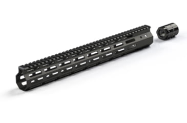Image of FM Products Gen 2 Ultra Light Free Float AR15 M-Lok Handguard w/ Barrel Nut, Black, 15 in, FM-HG15