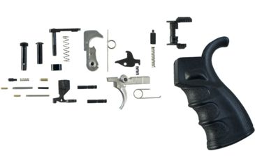 Image of FM Products Lower Parts Kit w/Ambi Selctor, Premium Pistol Grip, Nickel Teflon Gi Triger Group, Black, FM-LPK-GI