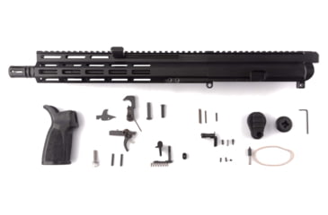 Image of FM Products MIKE-15 .223 Wylde Gen 2 Build Kit, 12.5inch Mid Length, 4-Position Front Charge, 11.75in M-LOK Handguard, A2 Flash Hider, Black, MIKE15K-223-G2-12.5M-2T