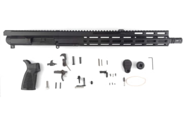 Image of FM Products MIKE-15 .223 Wylde Gen 2 Build Kit, 16in, Intermediate, 4-Position Front Charge, 15.5in M-LOK Handguard, A2 Flash Hider, Black, MIKE15K-223-G2-16I-2T