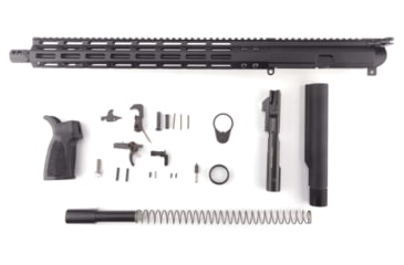 Image of FM Products MIKE-45 .45 ACP Build Kit, 16 inch, Mil-Spec Rear Charge, 4-Port Micro Brake, Black, MIKE45K-R1615-4T-MMKIT