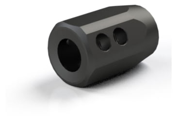 Image of FM Products PCC 4 Port Muzzle Brake, 9mm, 1/2-36 Thread, Black, FM9-MMB