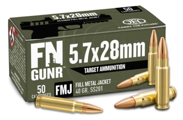 Image of FN America GUNR 5.7X28, 40 Grain, Pistol Ammo, 50 Rounds, 10700032