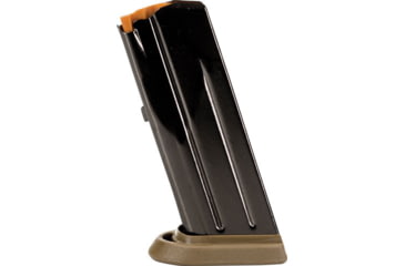 Image of FN America FN FNS Compact Pistol Magazine, 9mm Luger, 12 Round, Black/FDE, 1 Pack, Steel, 20100062-12RD