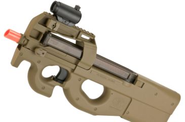 Image of FN Herstal Licensed P90 Full Size Metal Gearbox Airsoft AEG, Dark Earth, Large, 200956
